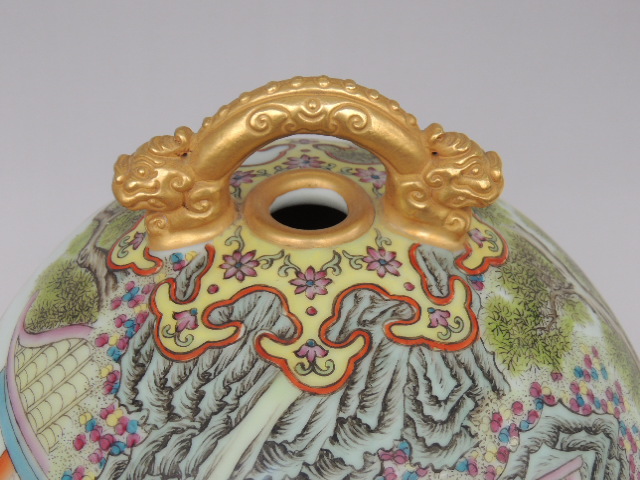 乾隆年制洋彩鎏金十二金钗纹鸟笼尊- 清代瓷器- 精品瓷器- 藏品