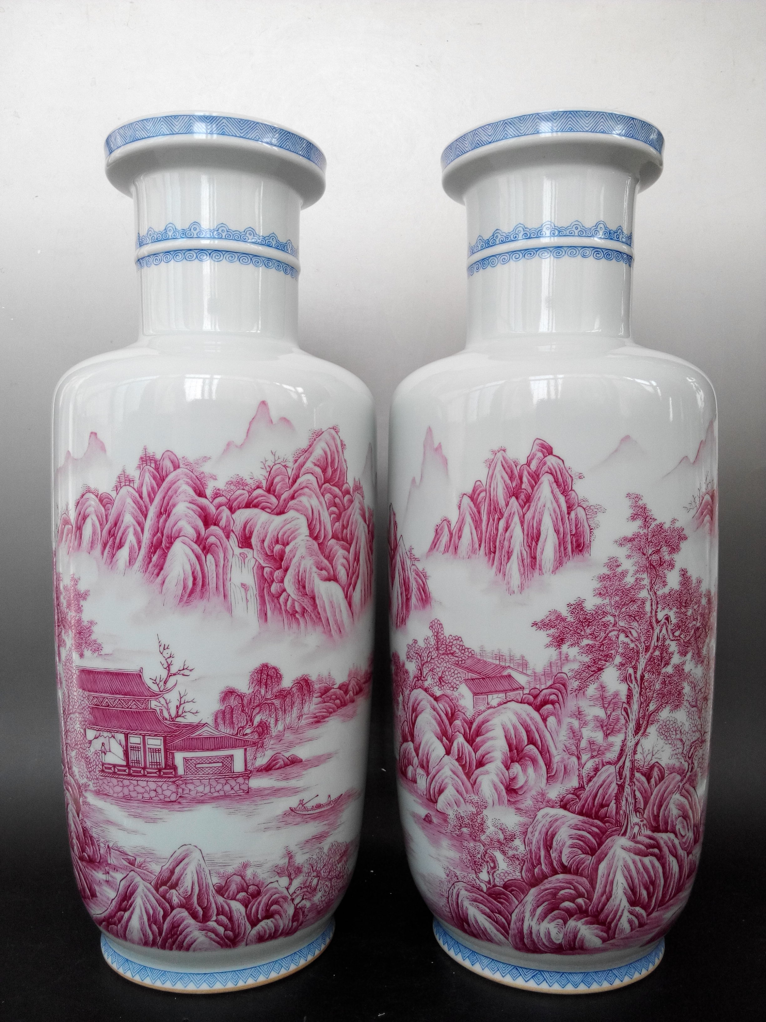 A rare guan-glazed quadruple vase, Seal mark and period of